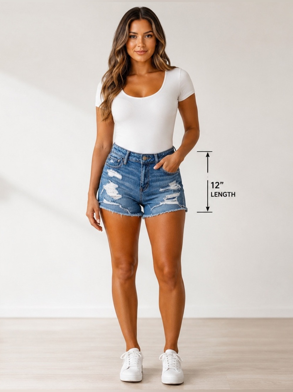 American Eagle Women's Distressed Denim Cutoff
Shorts Size 10